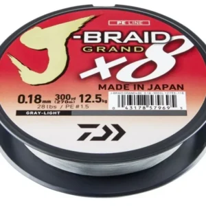 Daiwa J Braid X8 Grand 135m - Grå