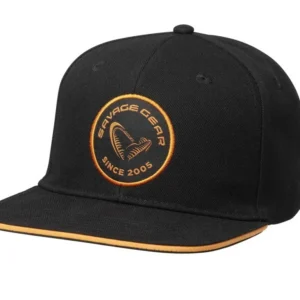Savage Gear Badge Flatbill Cap Black Orange